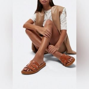 Sam Edelman Valeri Sandals Saddle Brown 8 NWOB